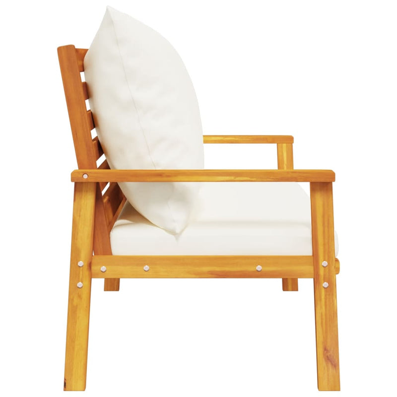 Garden Sofa Bench 120 cm with Cushion Solid Wood Acacia Payday Deals