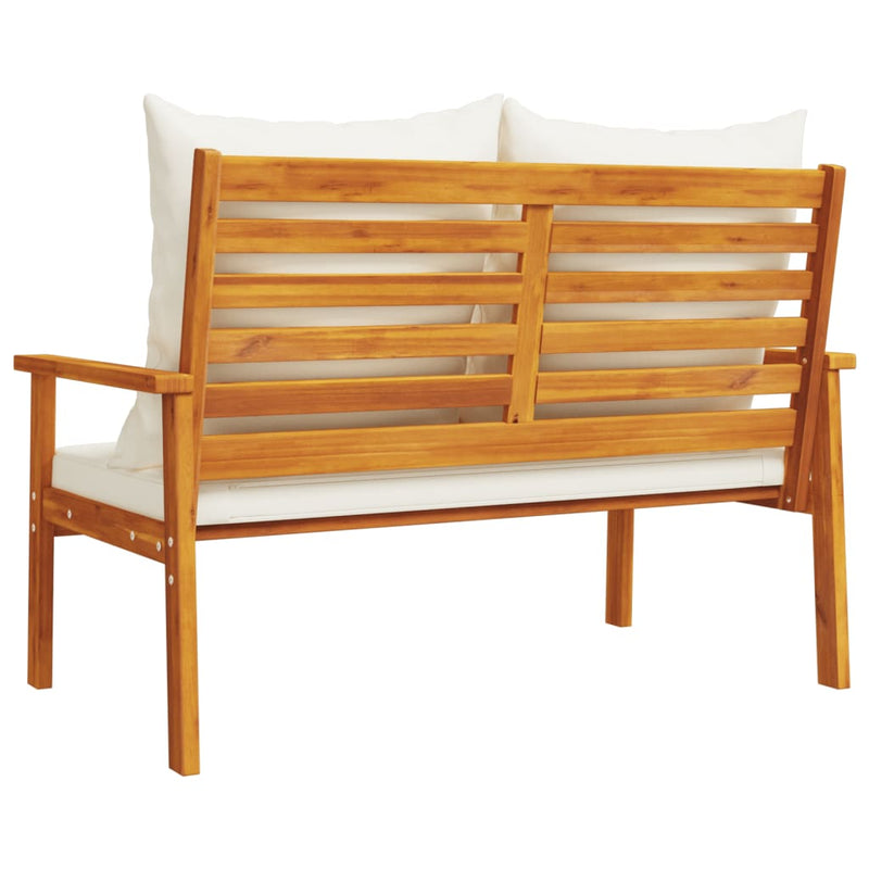 Garden Sofa Bench 120 cm with Cushion Solid Wood Acacia Payday Deals