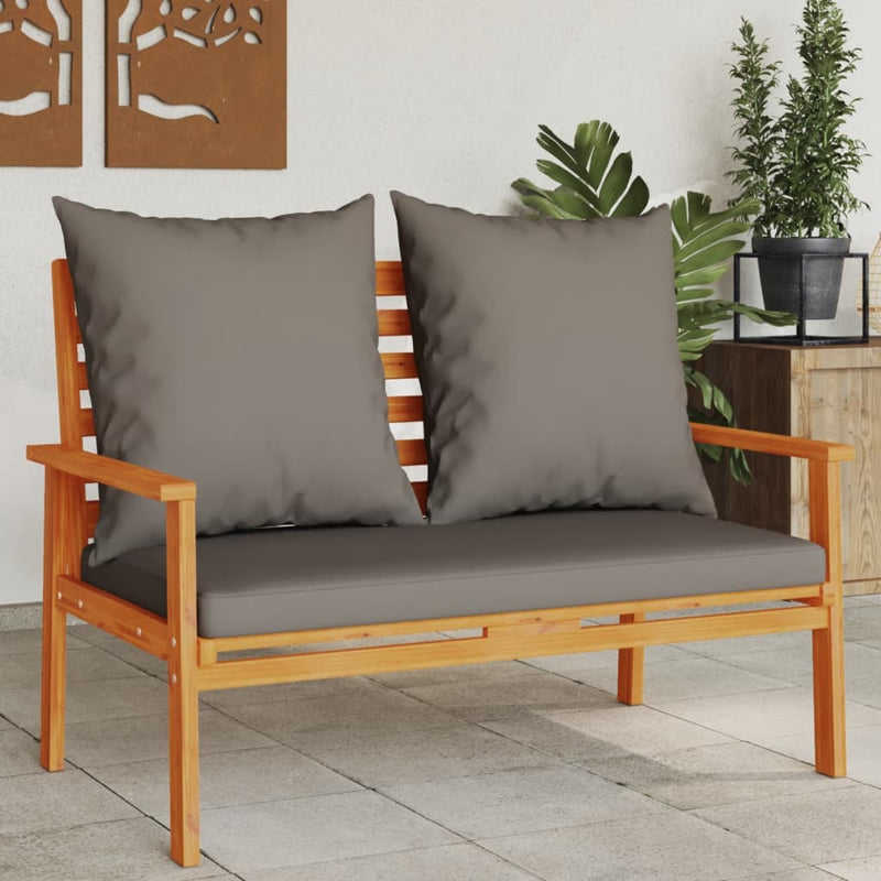 Garden Sofa Bench 120 cm with Cushion Solid Wood Acacia Payday Deals