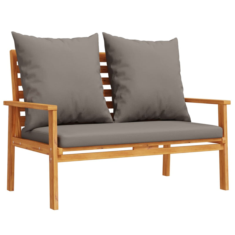 Garden Sofa Bench 120 cm with Cushion Solid Wood Acacia Payday Deals