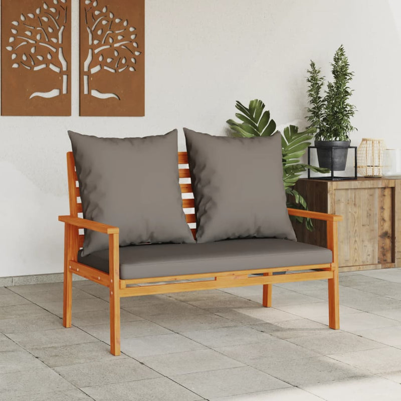 Garden Sofa Bench 120 cm with Cushion Solid Wood Acacia Payday Deals