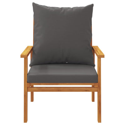 Garden Sofa Chair 2pcs with Cushion Solid Wood Acacia Payday Deals