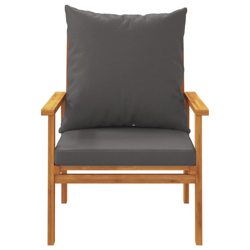 Garden Sofa Chair 2pcs with Cushion Solid Wood Acacia Payday Deals