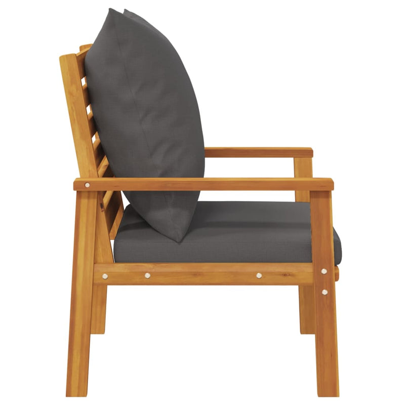 Garden Sofa Chair 2pcs with Cushion Solid Wood Acacia Payday Deals