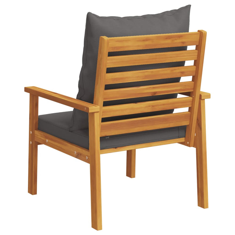 Garden Sofa Chair 2pcs with Cushion Solid Wood Acacia Payday Deals