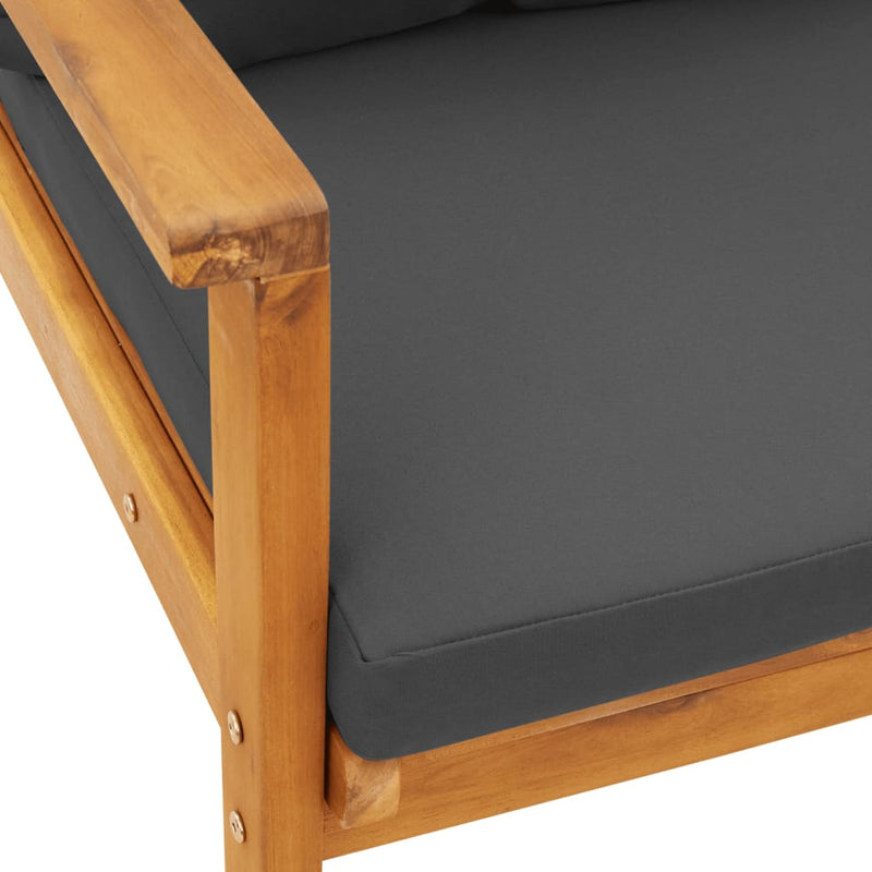 Garden Sofa Chair 2pcs with Cushion Solid Wood Acacia Payday Deals
