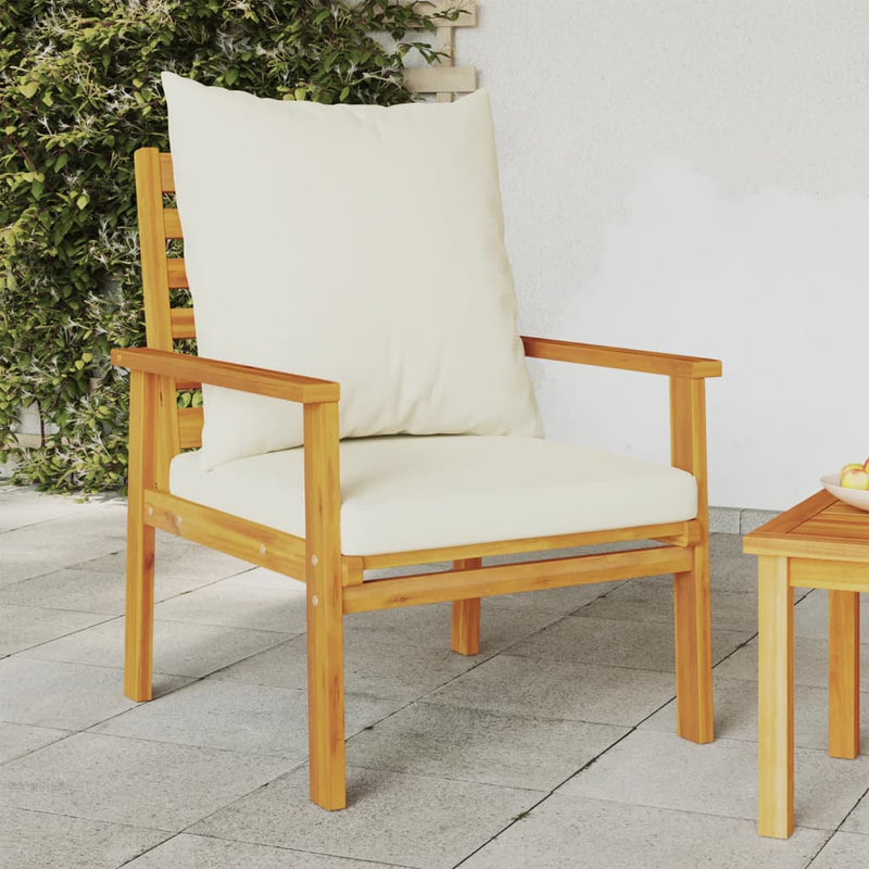 Garden Sofa Chair 2pcs with Cushion Solid Wood Acacia Payday Deals