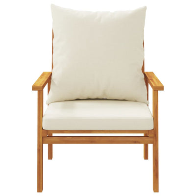 Garden Sofa Chair 2pcs with Cushion Solid Wood Acacia Payday Deals