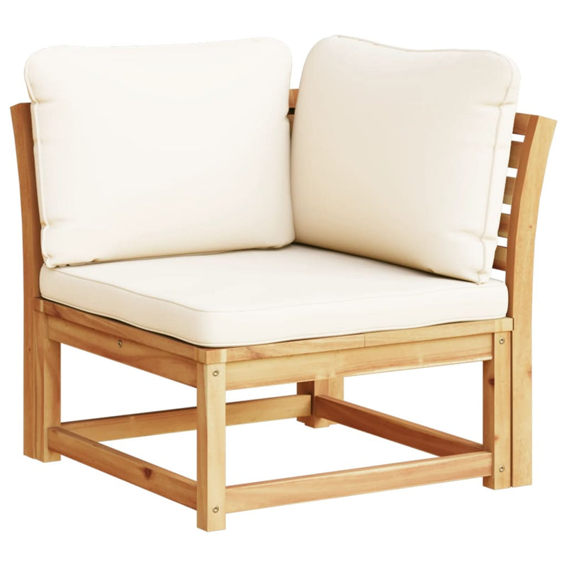 Garden Sofa Corner with Cushions 73x73x65 cm Solid Wood Acacia Payday Deals