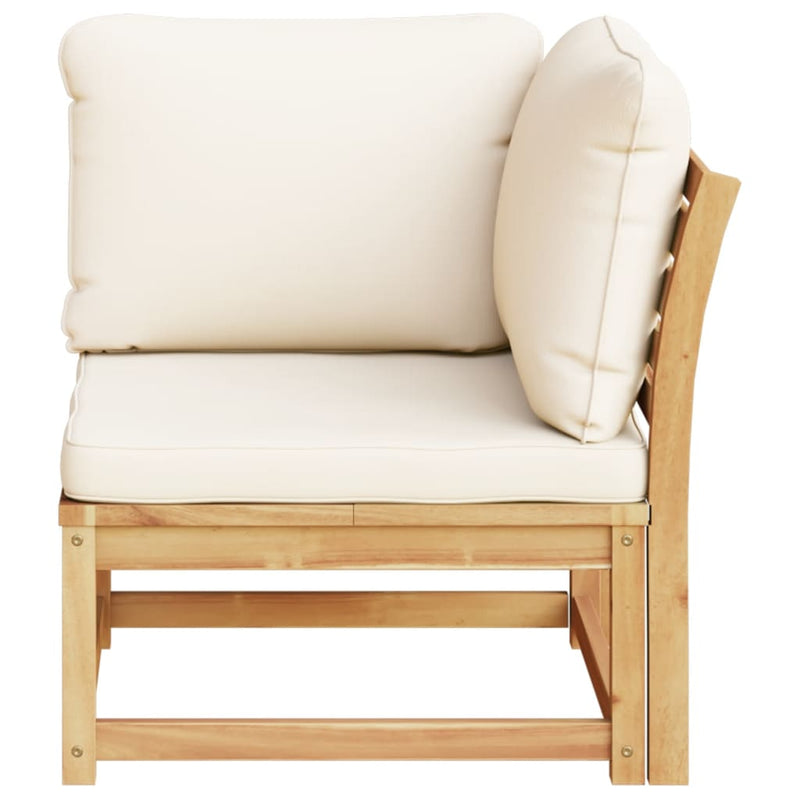 Garden Sofa Corner with Cushions 73x73x65 cm Solid Wood Acacia Payday Deals