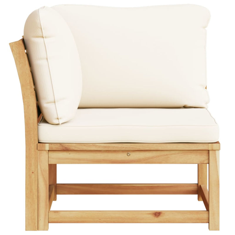 Garden Sofa Corner with Cushions 73x73x65 cm Solid Wood Acacia Payday Deals