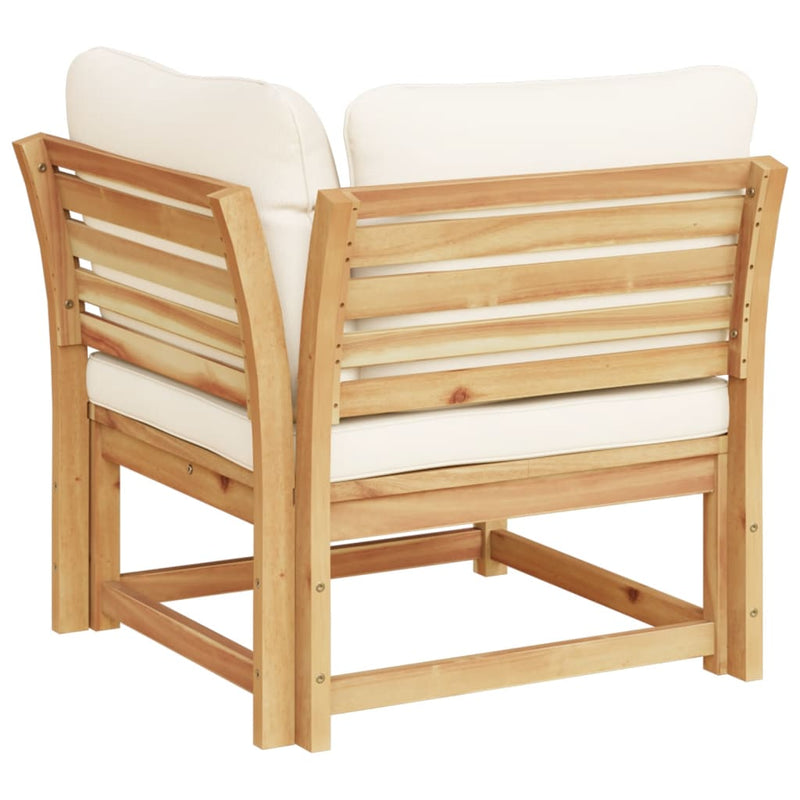 Garden Sofa Corner with Cushions 73x73x65 cm Solid Wood Acacia Payday Deals