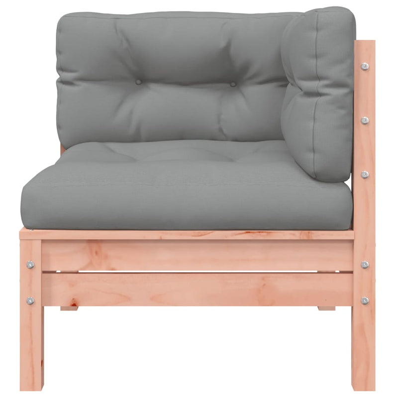 Garden Sofa Corner with Cushions Solid Wood Douglas Payday Deals
