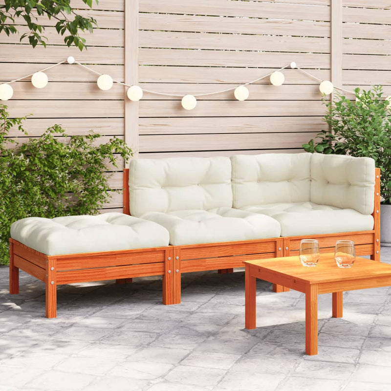 Garden Sofa with Cushions and Footstool 2-Seater Payday Deals