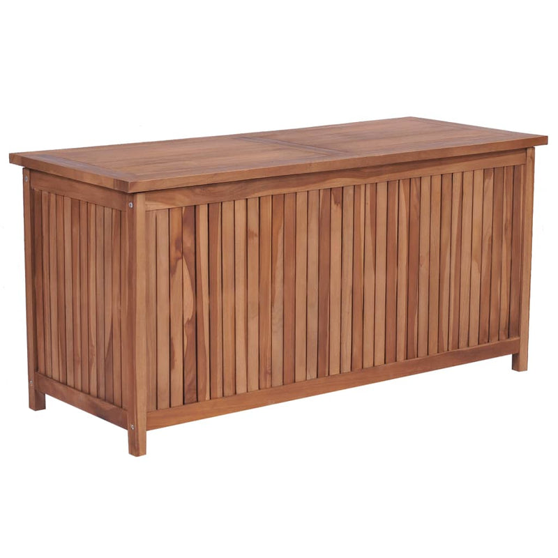Garden Storage Box 120x50x58 cm Solid Teak Wood Payday Deals