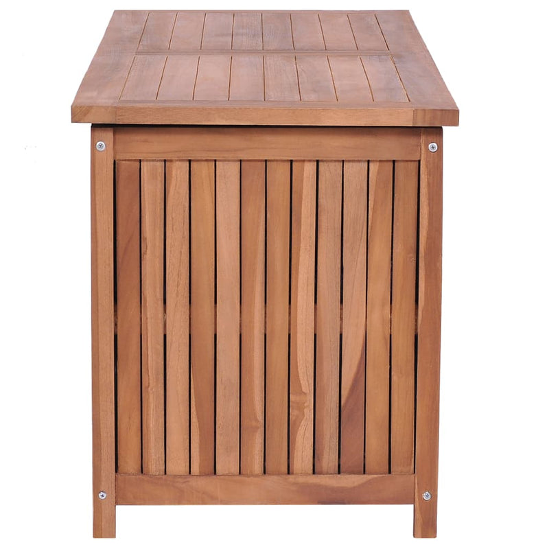Garden Storage Box 120x50x58 cm Solid Teak Wood Payday Deals