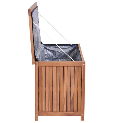 Garden Storage Box 120x50x58 cm Solid Teak Wood Payday Deals