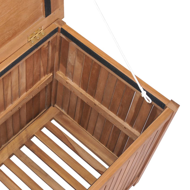 Garden Storage Box 120x50x58 cm Solid Teak Wood Payday Deals