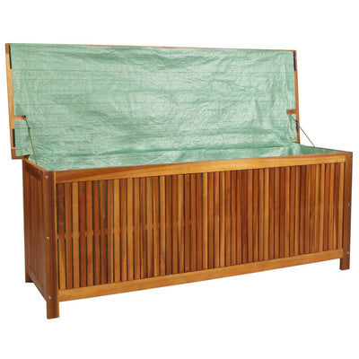 Garden Storage Box 150x50x58 cm Solid Acacia Wood Payday Deals