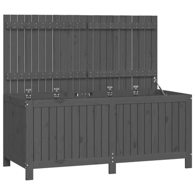 Garden Storage Box Grey 147x68x64 cm Solid Wood Pine Payday Deals