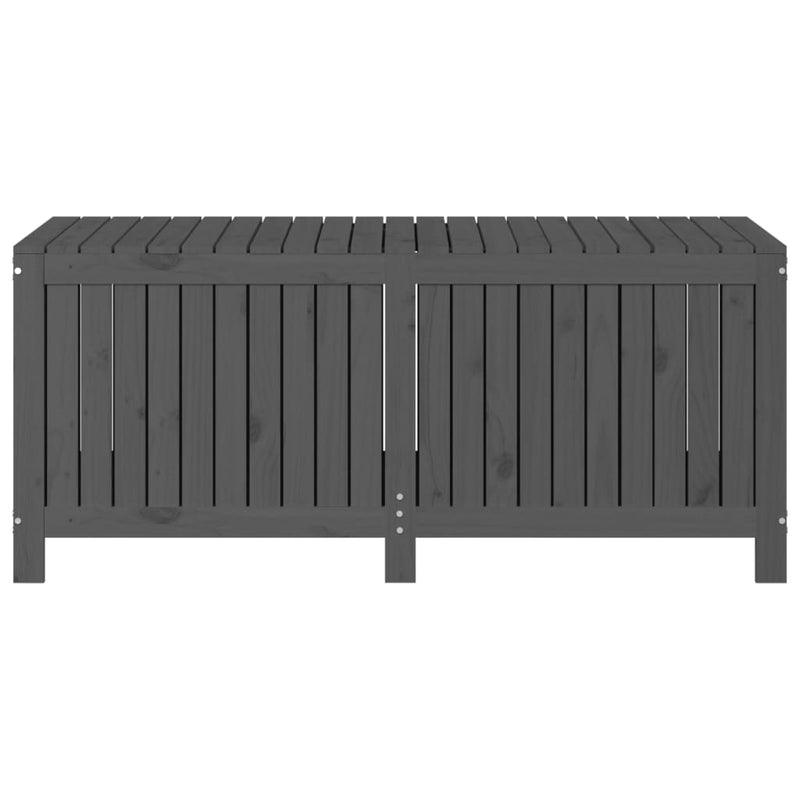 Garden Storage Box Grey 147x68x64 cm Solid Wood Pine Payday Deals