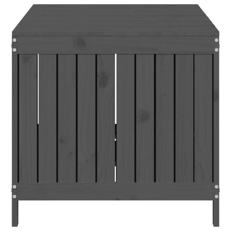 Garden Storage Box Grey 147x68x64 cm Solid Wood Pine Payday Deals