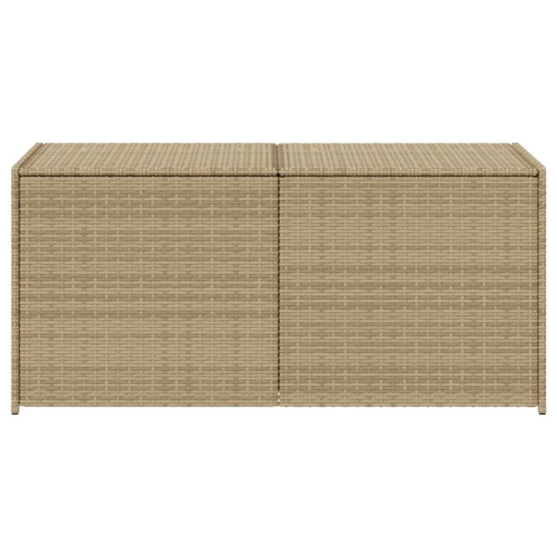 Garden Storage Box Mix Beige 283L Poly Rattan Payday Deals