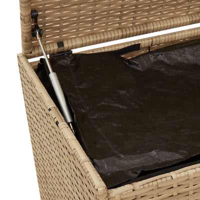 Garden Storage Box Mix Beige 283L Poly Rattan Payday Deals