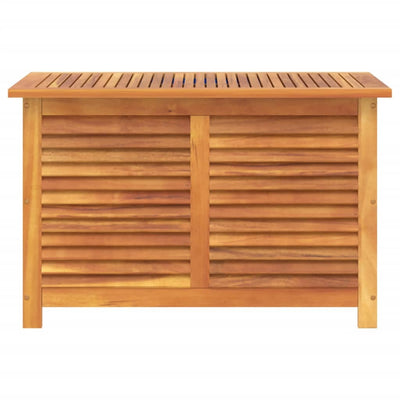 Garden Storage Box with Louver 90x50x56 cm Solid Wood Acacia Payday Deals