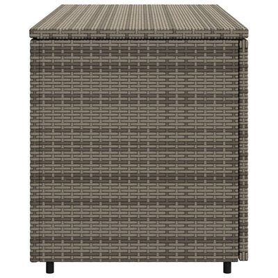 Garden Storage Cabinet Grey 110x55x60.5 cm Poly Rattan Payday Deals