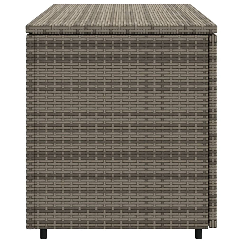 Garden Storage Cabinet Grey 110x55x60.5 cm Poly Rattan Payday Deals