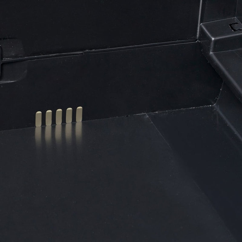 Garden Storage Cabinet with 2 Shelves Black Payday Deals