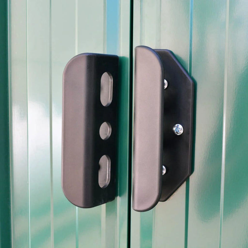 Garden Storage Shed Green Metal 257x205x178 cm Payday Deals