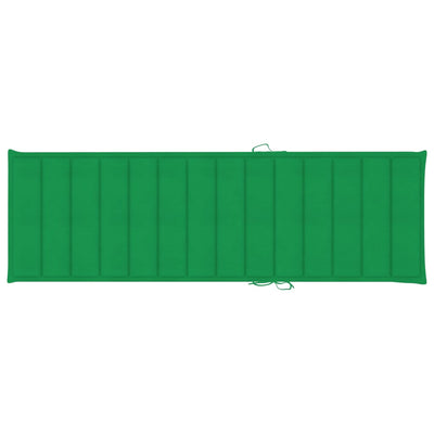 Garden Sun Lounger with Cushion Solid Acacia Wood Payday Deals