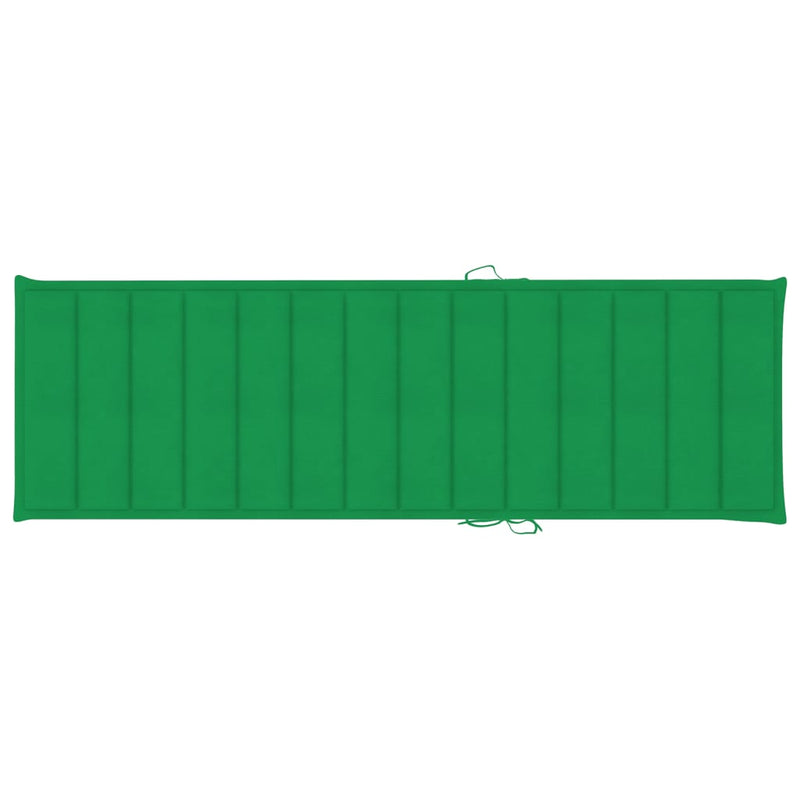 Garden Sun Lounger with Cushion Solid Acacia Wood Payday Deals