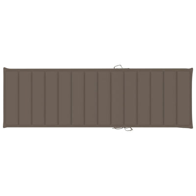 Garden Sun Lounger with Cushion Solid Acacia Wood Payday Deals
