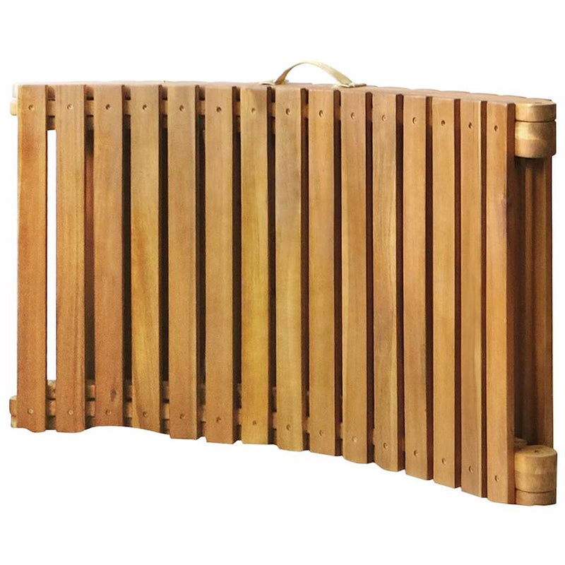 Garden Sun Lounger with Cushion Solid Wood Acacia Payday Deals
