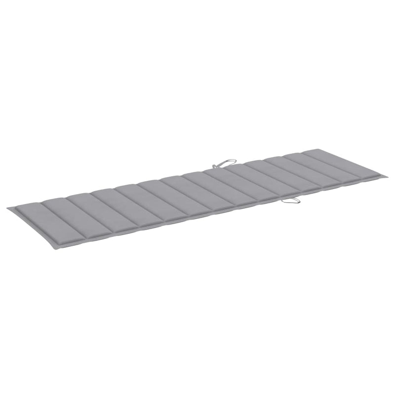 Garden Sun Lounger with Cushion Solid Wood Acacia Payday Deals