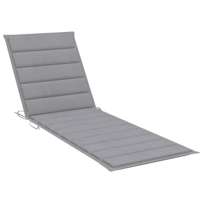 Garden Sun Lounger with Table and Cushion Solid Wood Acacia Payday Deals