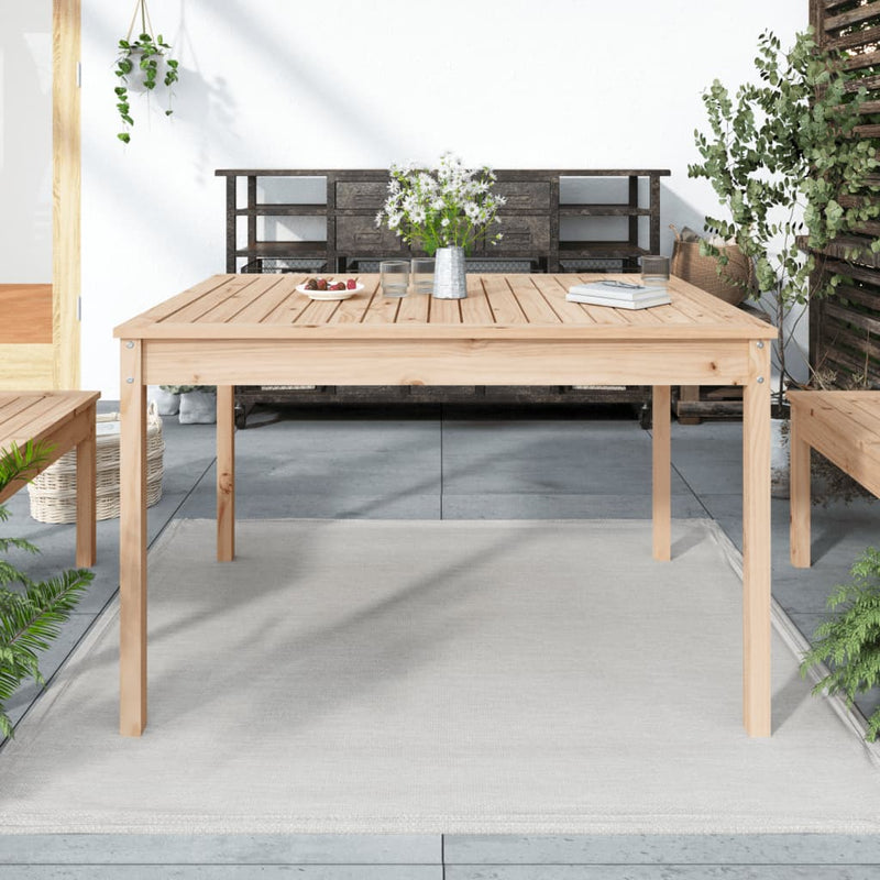 Garden Table 121x82.5x76 cm Solid Wood Pine Payday Deals