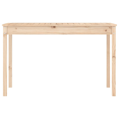 Garden Table 121x82.5x76 cm Solid Wood Pine Payday Deals