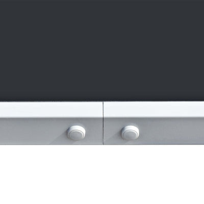 Garden Table 150x90x74 cm Black Steel Payday Deals