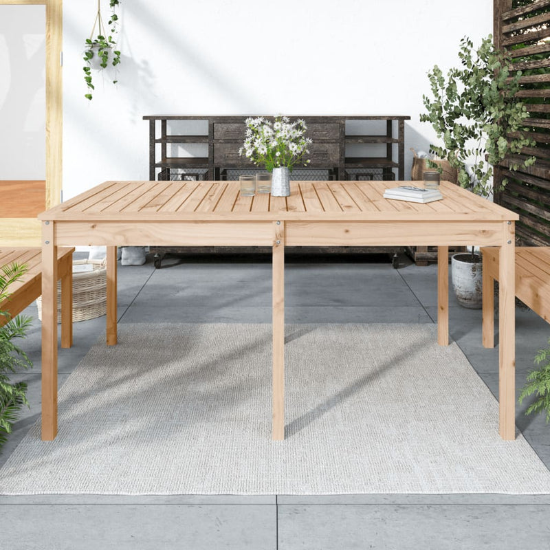 Garden Table 159.5x82.5x76 cm Solid Wood Pine Payday Deals