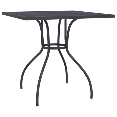 Garden Table Anthracite 80x80x72.5 cm Steel Mesh Payday Deals