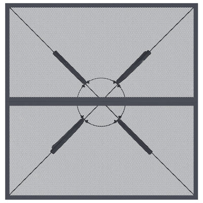 Garden Table Anthracite 80x80x72.5 cm Steel Mesh Payday Deals