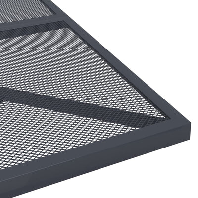 Garden Table Anthracite 80x80x72.5 cm Steel Mesh Payday Deals