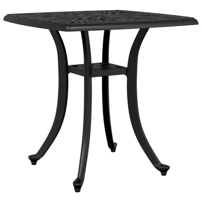 Garden Table Black 53x53x53 cm Cast Aluminium Payday Deals