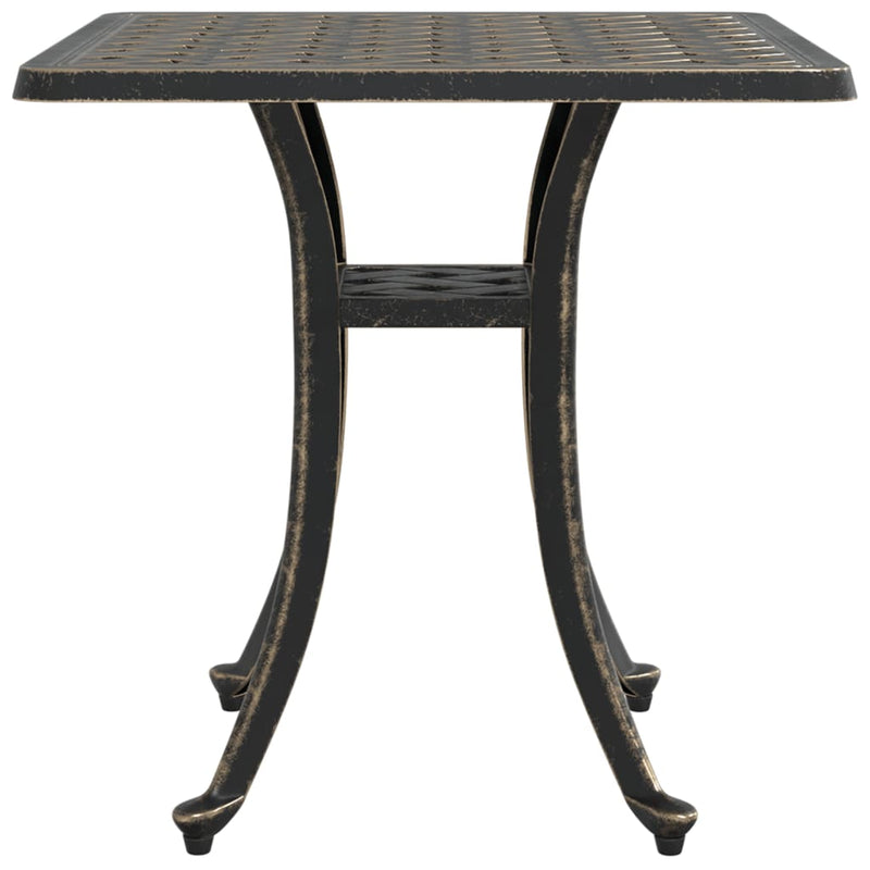 Garden Table Bronze 53x53x53 cm Cast Aluminium Payday Deals