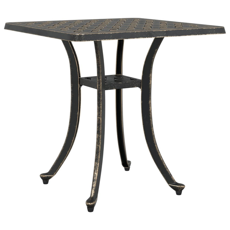 Garden Table Bronze 53x53x53 cm Cast Aluminium Payday Deals