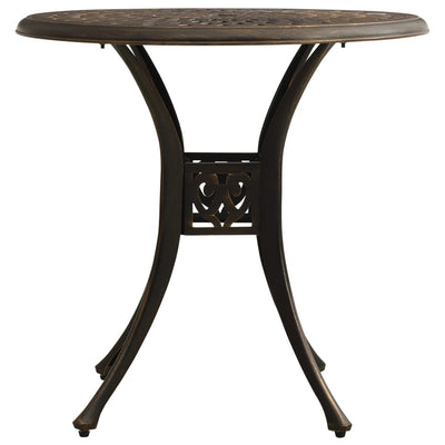 Garden Table Bronze 78x78x72 cm Cast Aluminium Payday Deals